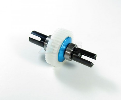 GPM Racing Team Losi Mini-Baja Steel Hub + Delrin Ball Differential Completed Set With Bushings (Special Design) Blue