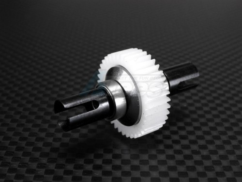 GPM Racing Team Losi Mini-T Steel Hub+delrin Ball Differential Completed Set With Bushing - 1set(special Design) Black