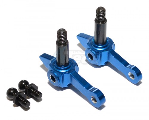 GPM Racing Tamiya DT-03 Aluminium Front Knuckle Arm - 1Pair Blue