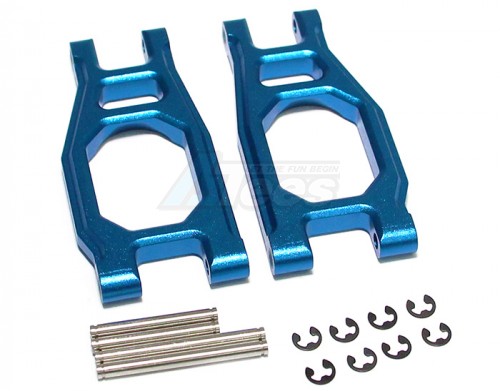 GPM Racing Tamiya DT-03 Aluminium Front Adjustable Upper Arm (Tie Rod Design) - 1Pair Blue