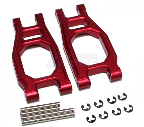 GPM Racing Tamiya DT-03 Aluminium Front Adjustable Upper Arm (Tie Rod Design) - 1Pair Red