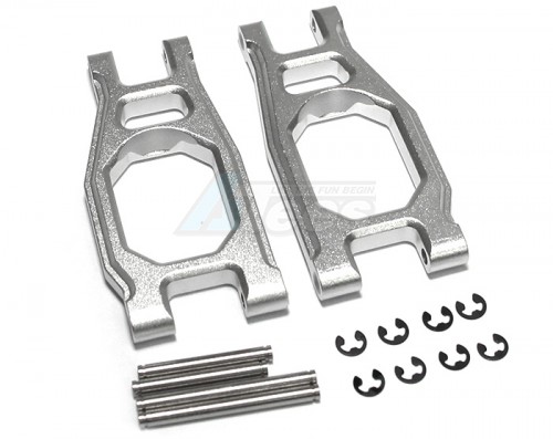 GPM Racing Tamiya DT-03 Aluminium Front Adjustable Upper Arm (Tie Rod Design) - 1Pair Silver