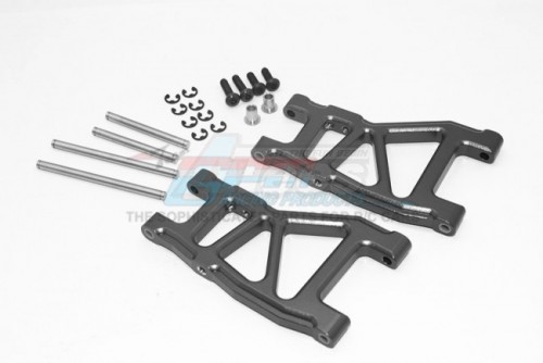 GPM Racing Tamiya DT-03 Aluminium Rear Lower Suspension Arm - 1Pair Gun Metal
