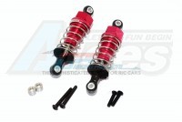 GPM Racing Tamiya DT-03 Tamiya DT-03 Aluminum Front Adjustable Plastic Ball Top 70mm Damper - 1Pr Set Red