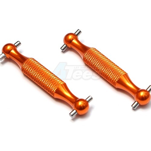 GPM Racing Tamiya DT-03 Aluminium Dog Bone (58mm)-1 Pair Orange