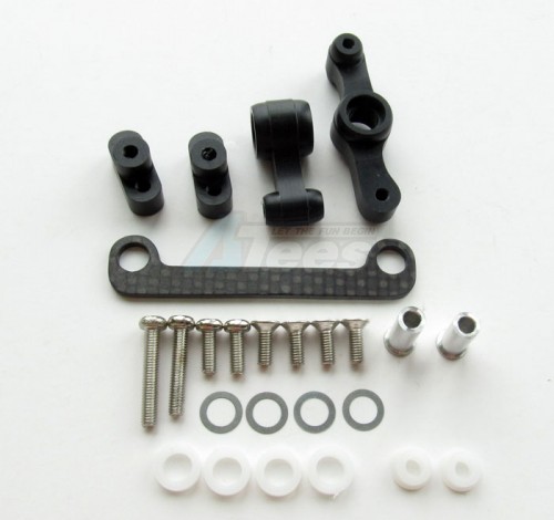 GPM Racing Tamiya TB01 Delrin Steering Assembly Set Black