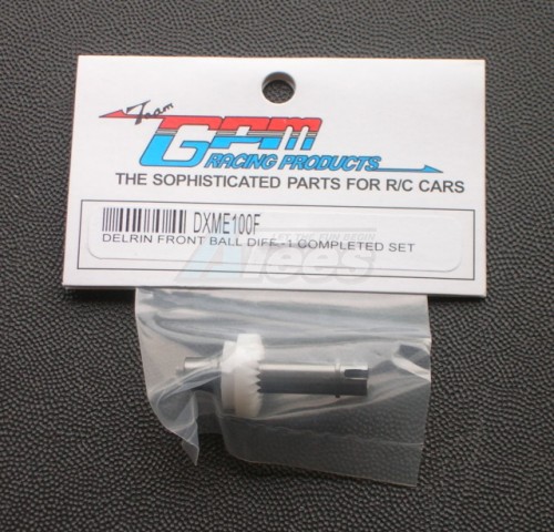 GPM Racing XMods Evolution Touring Delrin Front Ball Differential - 1 Completed Set Gun Metal