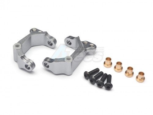 GPM Racing HPI E-Firestorm 10T / Flux Aluminium Front C Hub - 1Pair Set Gun Metal