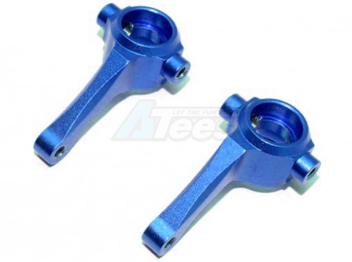 GPM Racing HPI E-Firestorm 10T / Flux Aluminium Front Knuckle Arm - 1Pair Blue