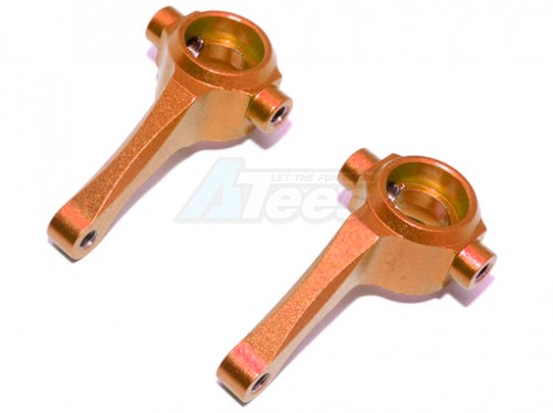 GPM Racing HPI E-Firestorm 10T / Flux Aluminium Front Knuckle Arm - 1Pair Orange
