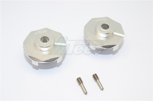 GPM Racing Traxxas E-Revo Aluminium Wheel Hex Claw (+6MM) - 2Pcs Silver