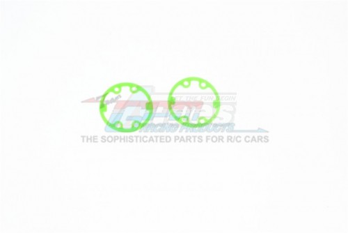 GPM Racing Traxxas Slash 4X4 Silicone Gasket For Differential Carrier - 2Pcs Set Green