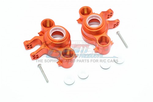 GPM Racing Traxxas E-Revo Aluminium Front/Rear Knuckle Arms - 8Pcs Set (For E-Revo VXL 86086-4) Orange