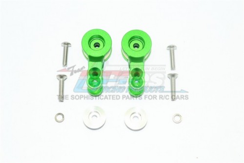 GPM Racing Traxxas E-Revo Aluminium 25T Servo Horn W. Built - In Spring - 10Pcs Set (For E-Revo VXL 86086-4) Green