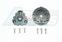 GPM Racing Traxxas E-Revo Aluminium Trasmission Cush Drive Housing - 8Pcs Set (For E-Revo VXL 86086-4) Black