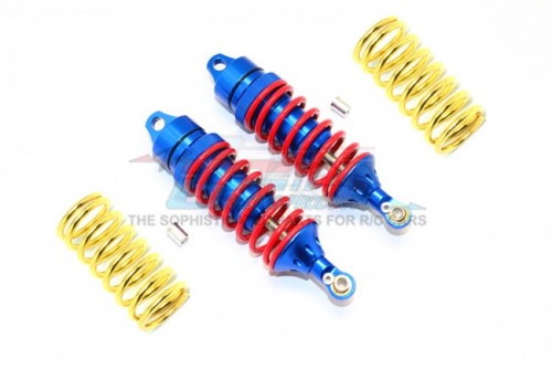 GPM Racing Traxxas Revo Aluminium Front/Rear Adjustable Shocks - 6Pcs Set Blue