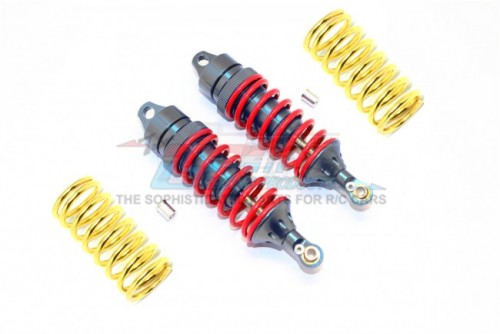 GPM Racing Traxxas Revo Aluminium Front/Rear Adjustable Shocks - 6Pcs Set Gun Metal