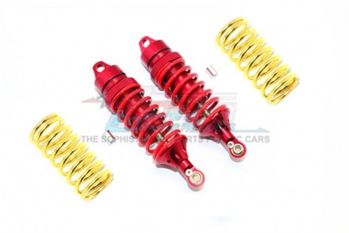 GPM Racing Traxxas Revo Aluminium Front/Rear Adjustable Shocks - 6Pcs Set Red