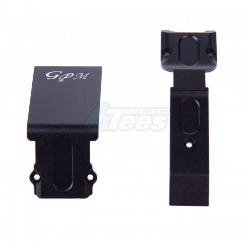 GPM Racing Traxxas E-Revo Aluminium Front Skid Plate - 2Pcs Set Black