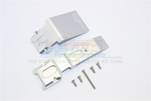 GPM Racing Traxxas E-Revo Aluminium Front Skid Plate - 2Pcs Set Silver