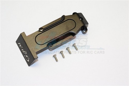 GPM Racing Traxxas E-Revo Aluminium Rear Skid Plate - 1Pc Set Black