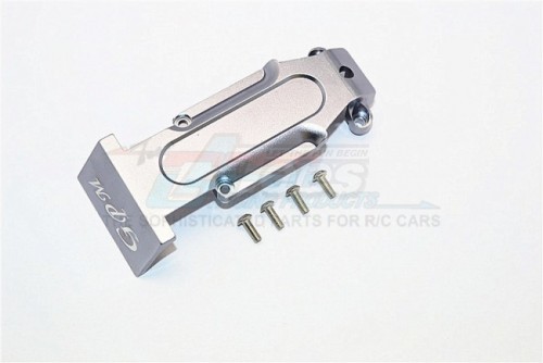 GPM Racing Traxxas E-Revo Aluminium Rear Skid Plate - 1Pc Set Silver