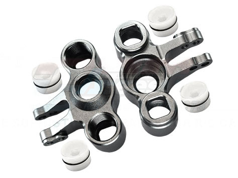 GPM Racing Traxxas 1/16 Mini E-Revo Aluminum Front/rear Knuckle Arm - 1 Pair Set Gun Metal