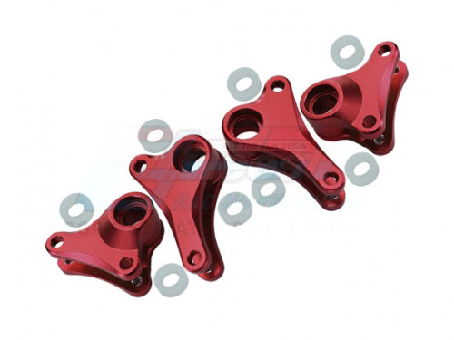 GPM Racing Traxxas 1/16 Mini E-Revo Aluminum Front+rear Rocker Arm - 4pcs Set Red