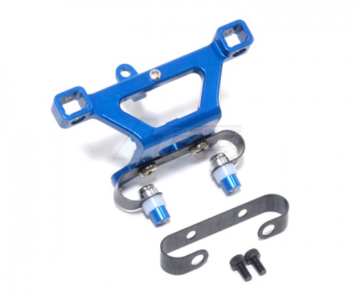 GPM Racing Traxxas 1/16 Mini E-Revo Aluminum Front Body Post Mount With Screw -1 Pc Set Blue