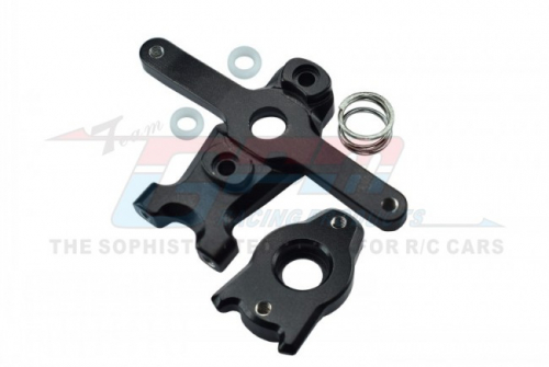 GPM Racing Traxxas 1/16 Mini E-Revo Aluminum Steering Assembly - 3 Pcs Set Black