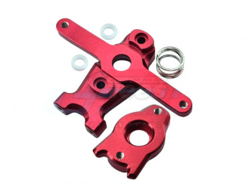 GPM Racing Traxxas 1/16 Mini E-Revo Aluminum Steering Assembly - 3 Pcs Set Red
