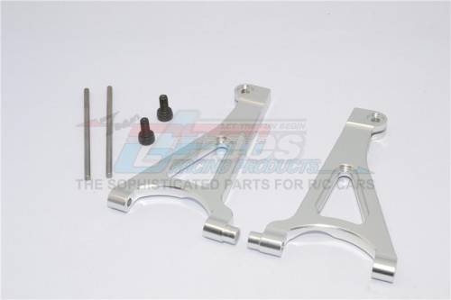GPM Racing Traxxas 1/16 Mini E-Revo Aluminum Front Upper Arm - 1 Pair Set Silver
