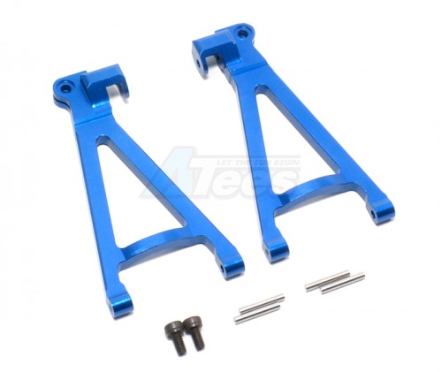 GPM Racing Traxxas 1/16 Mini Summit Aluminum Rear Lower Arm - 1 Pair Set Blue