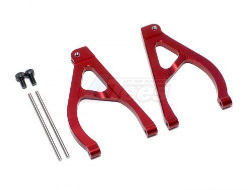 GPM Racing Traxxas 1/16 Mini E-Revo Aluminum Rear Upper Arm - 1 Pair Set Red