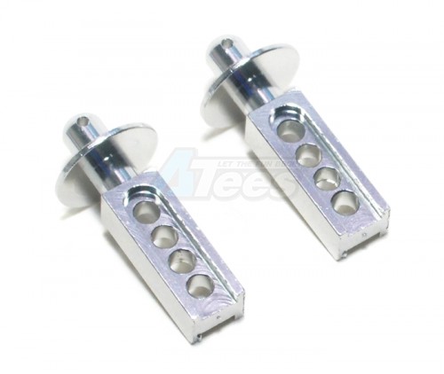 GPM Racing Traxxas 1/16 Mini Slash Aluminum Front Body Post - 1 Pair Silver