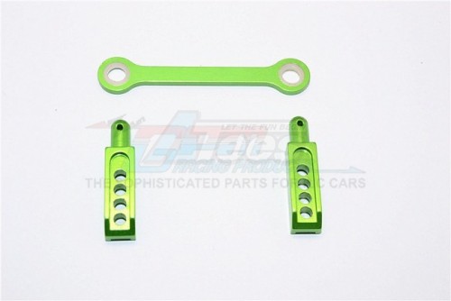 GPM Racing Traxxas 1/16 Mini E-Revo Aluminum Rear Body Post With Mount - 3pcs Green