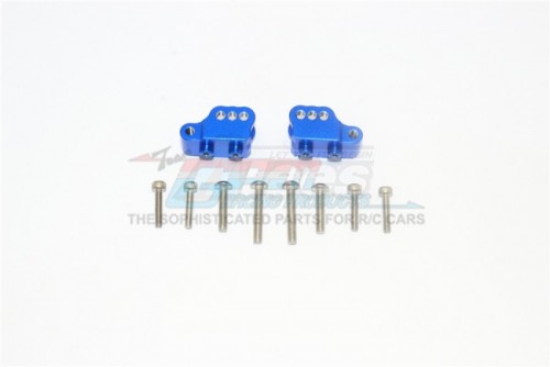 GPM Racing Element RC Enduro Aluminium Front/Rear Suspension Link Mount - 10Pcs Set Blue