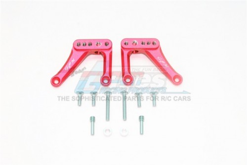 GPM Racing Element RC Enduro Aluminium Rear Shock Mount - 12Pcs Set Red