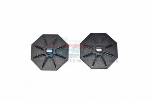 GPM Racing Element RC Enduro Aluminium Spur Gear Adapter - 2Pcs Set Black