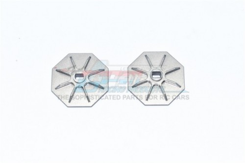 GPM Racing Element RC Enduro Aluminium Spur Gear Adapter - 2Pcs Set Gun Metal