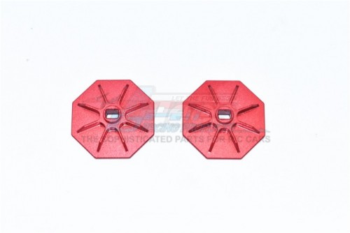 GPM Racing Element RC Enduro Aluminium Spur Gear Adapter - 2Pcs Set Red