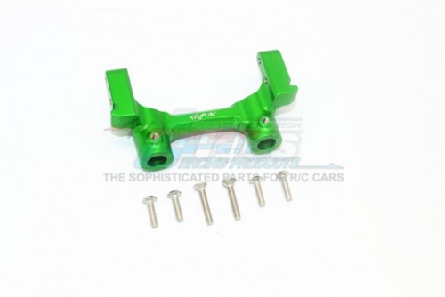 GPM Racing Element RC Enduro Aluminium Rear Bumper Mount - 7Pcs Set Green