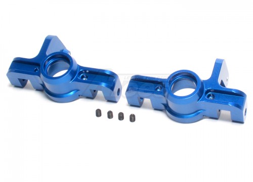 GPM Racing Team Losi 8IGHT Aluminum Front Knuckle Arm - 1 Pair Blue