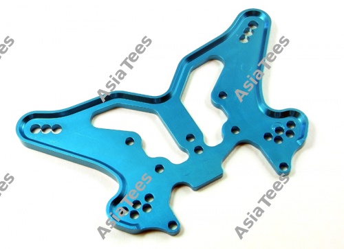 GPM Racing Team Losi 8IGHT Aluminum Rear Shock Tower (4.5mm Thick) - 1 Piece Blue
