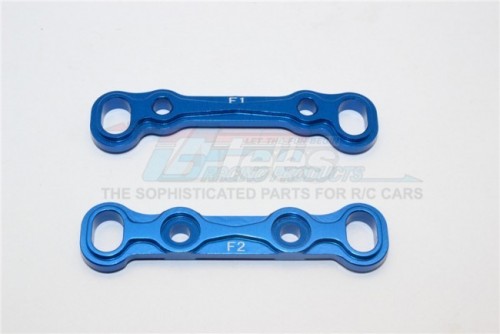 GPM Racing Axial EXO Aluminum Front Toe Block- 2 Pieces Blue