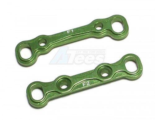 GPM Racing Axial EXO Aluminum Front Toe Block- 2 Pieces Green