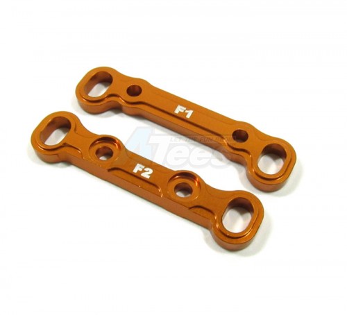 GPM Racing Axial EXO Aluminum Front Toe Block- 2 Pieces Orange