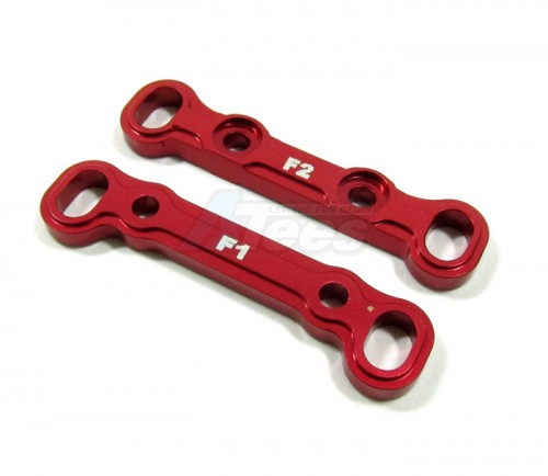 GPM Racing Axial EXO Aluminum Front Toe Block- 2 Pieces Red