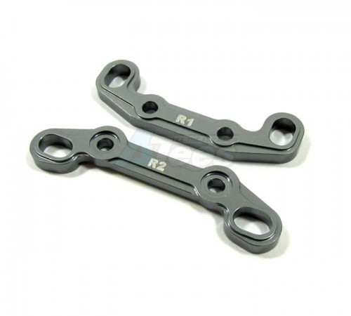 GPM Racing Axial EXO Aluminum Rear Toe Block- 2 Pcs Gun Metal