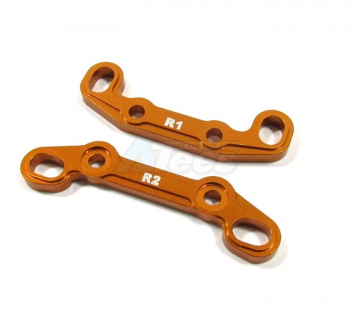 GPM Racing Axial EXO Aluminum Rear Toe Block- 2 Pcs Orange